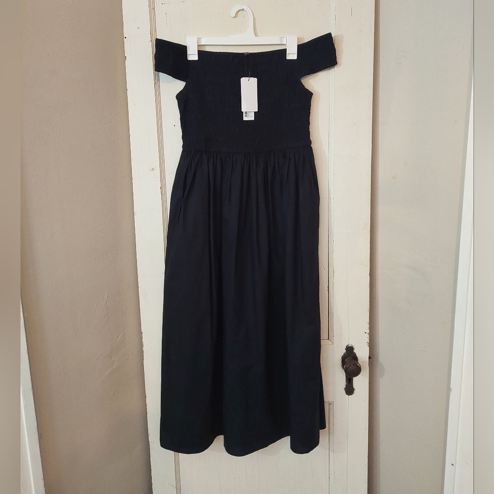 NWT Nobodys Child Sz8 Black Amanda Midi Dress